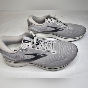 Brooks Ghost 15 Men's 11 Extra Wide Running Shoes Trainer Oyster Gray 1103934E09